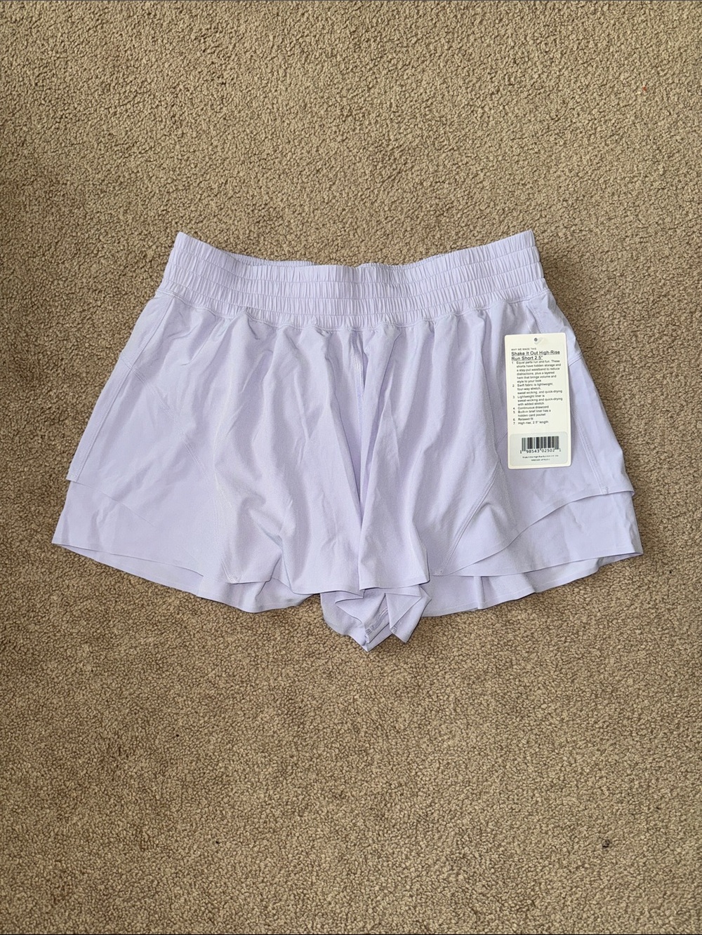 lululemon athletica Light Lavender Athletic Shorts